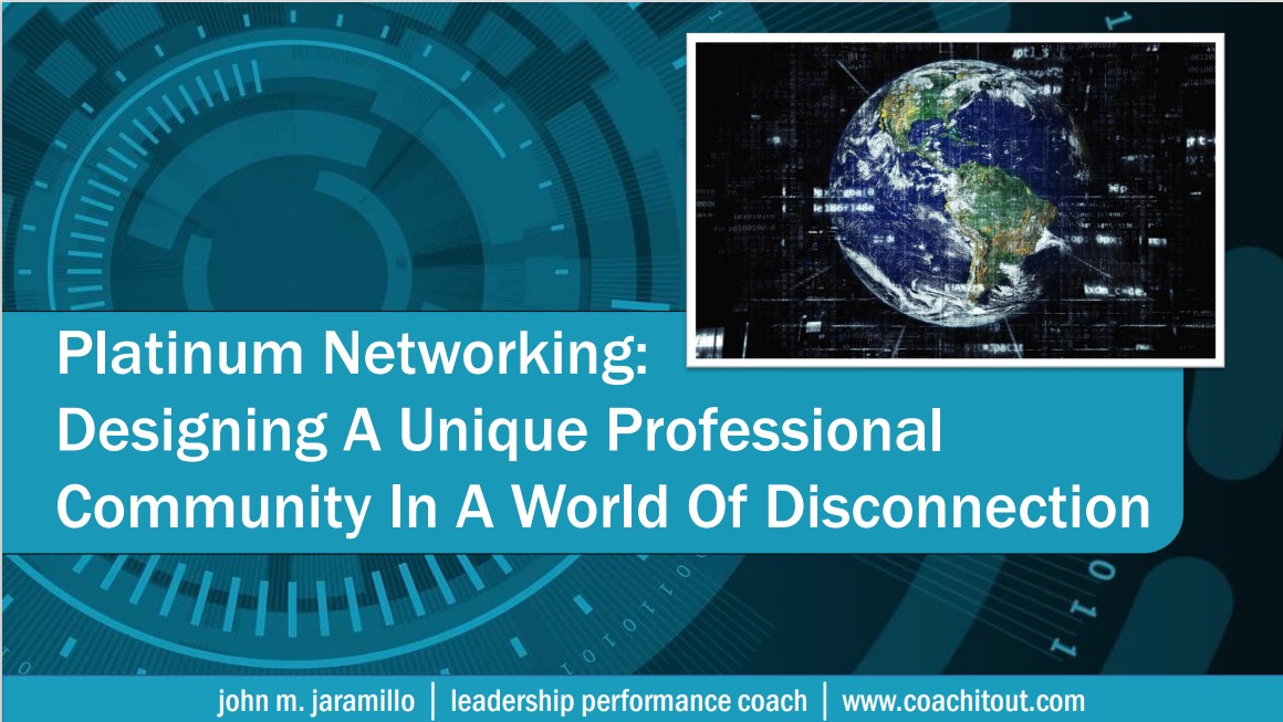 Presentation & Talk - Platinum Networking - Cover Slide